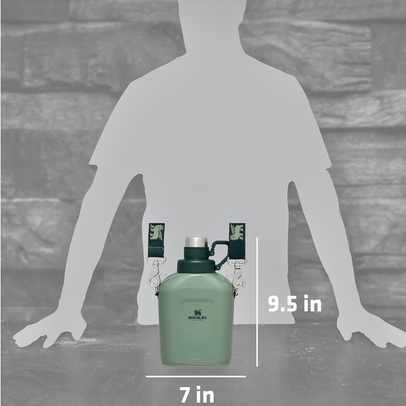 Stanley The Legendary Classic Hammertone Green Canteen. Like new. - Picture 6 of 6